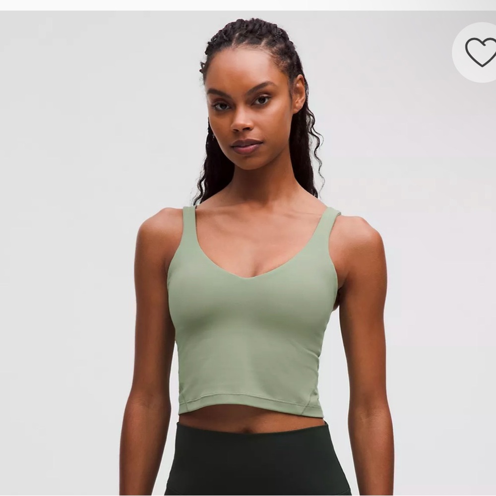 Green V-Neck Crop Top